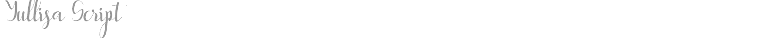 Yullisa Script font preview